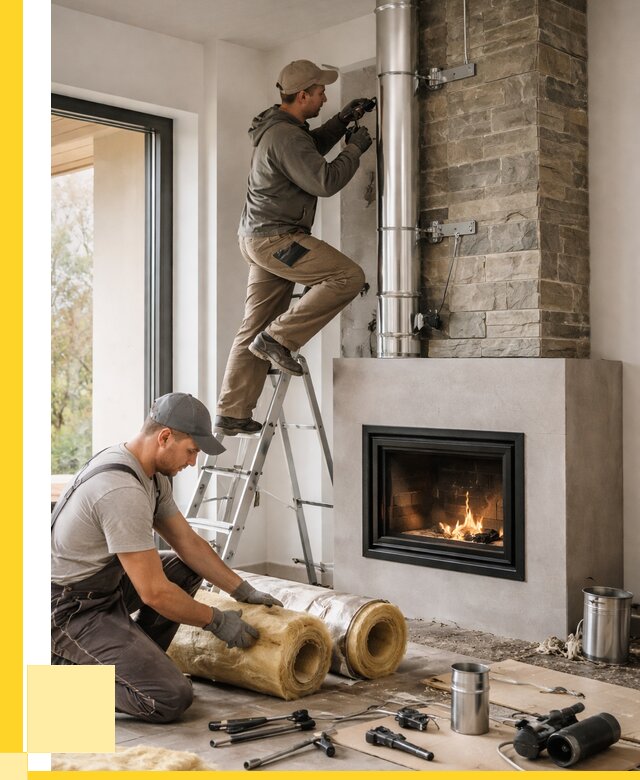 Монтаж дымоходов для каминов в Березниках от 15449 р. ЭриданБрз