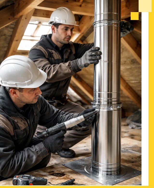 Монтаж дымоходов для каминов в Березниках с гарантией качества