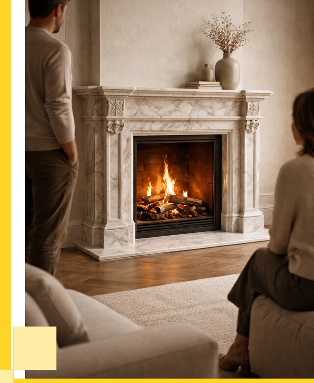 Мраморные камины под ключ в Березниках от 257475 р. | ЭриданБрз