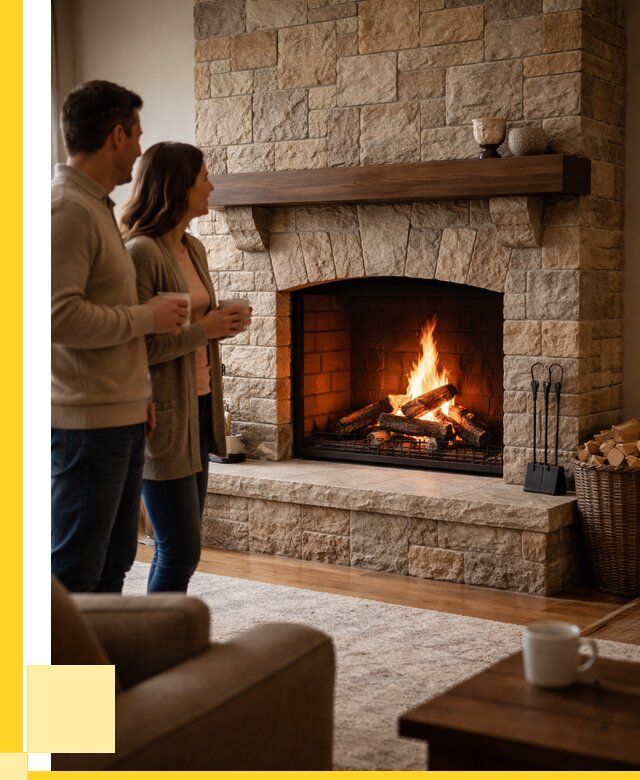 Каменные камины на заказ в Березниках от 185382 р. | ЭриданБрз