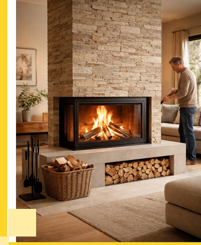 Дровяной камин под ключ в Березниках от 205980 р. | ЭриданБрз