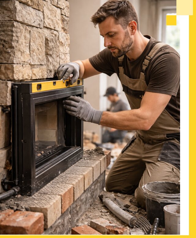 Дровяные камины под ключ в Березниках: монтаж, обустройство