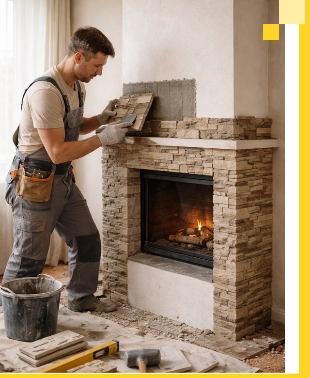 Изготовление и монтаж каминов для дома под ключ в Березниках