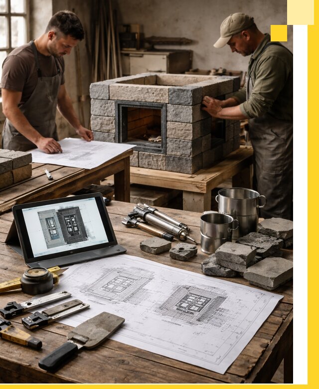 Разработка проектов печей с согласованием и монтажом в Березниках