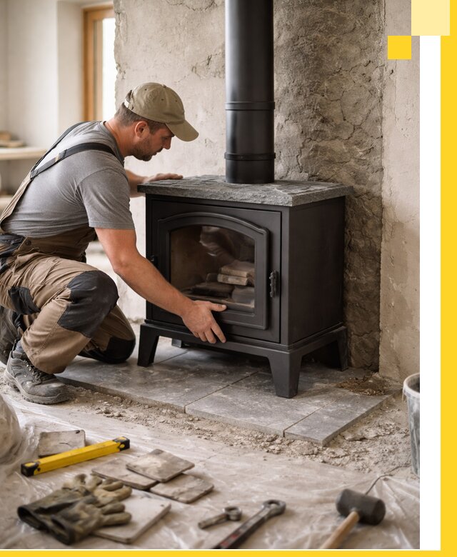 Профессиональный монтаж печей и каминов в Березниках под ключ