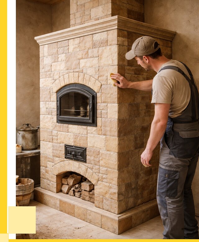 Облицовка печей в Березниках от 4635 р. под ключ | ЭриданБрз