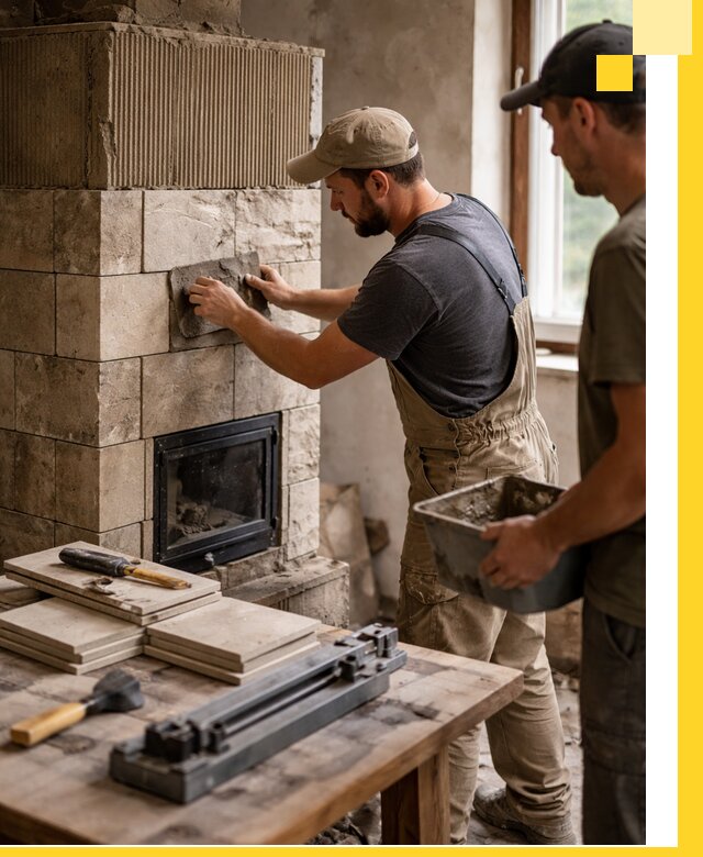 Профессиональная облицовка печей в Березниках: керамика и камень