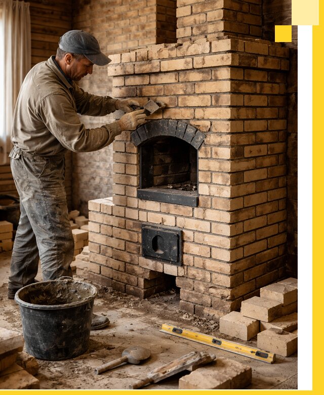 Кирпичные печи под ключ в Березниках: проектирование и кладка