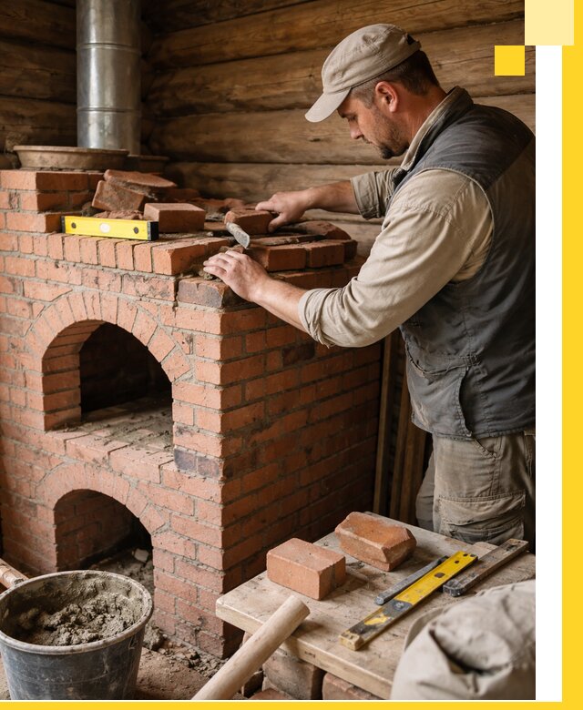 Изготовление и установка русских печей в Березниках под ключ