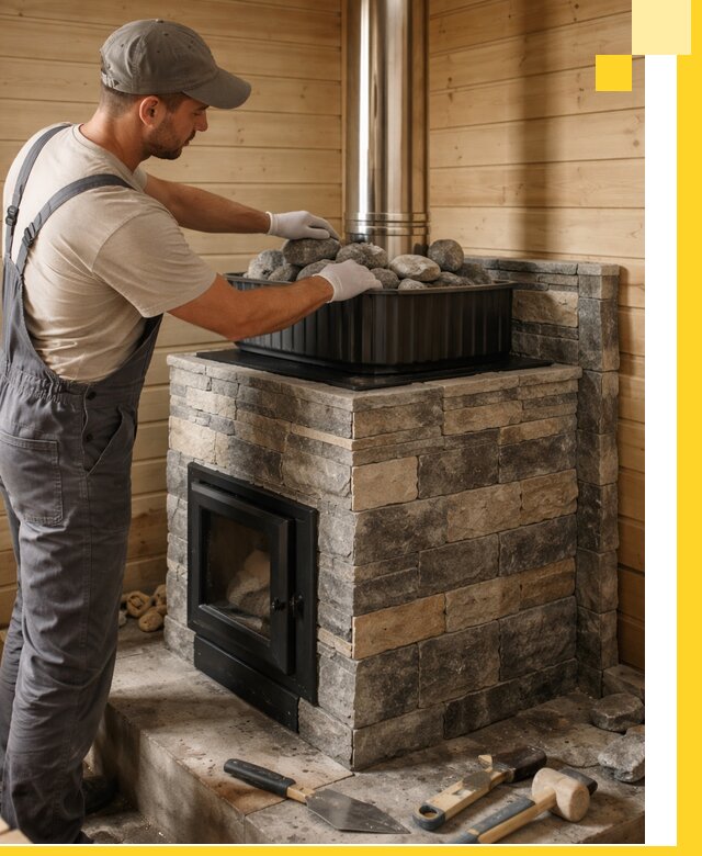 Печи для парной в Березниках, производство, монтаж и обслуживание