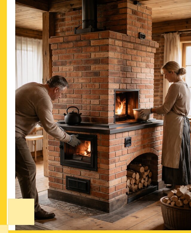 Печи для загородного дома под ключ в Березниках от 82392 р. | ЭриданБрз