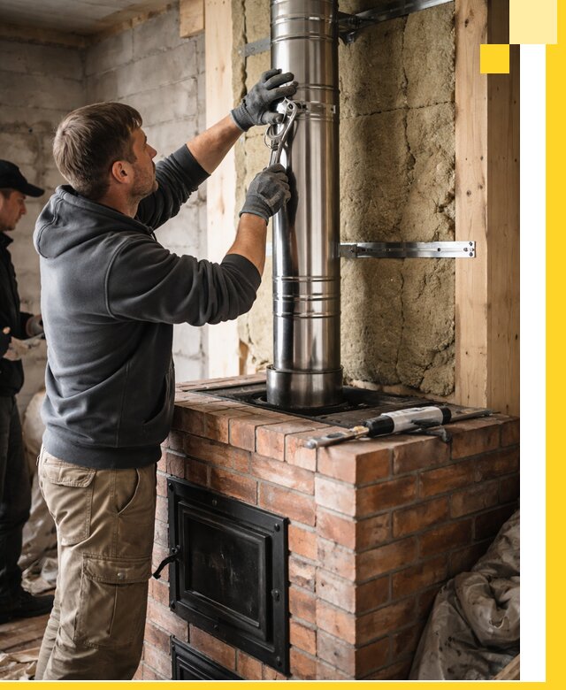Изготовление и монтаж печей и дымоходов под ключ в Березниках