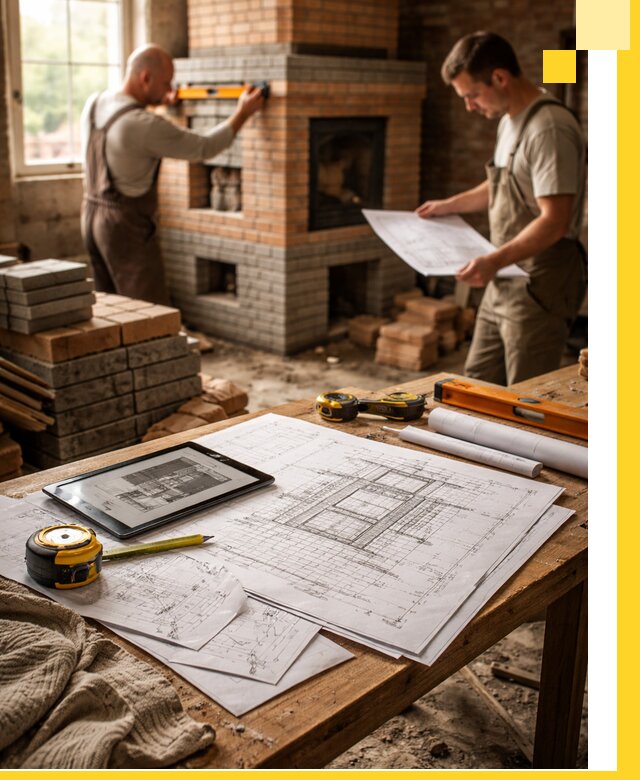 Проекты печей и каминов с индивидуальным дизайном в Березниках