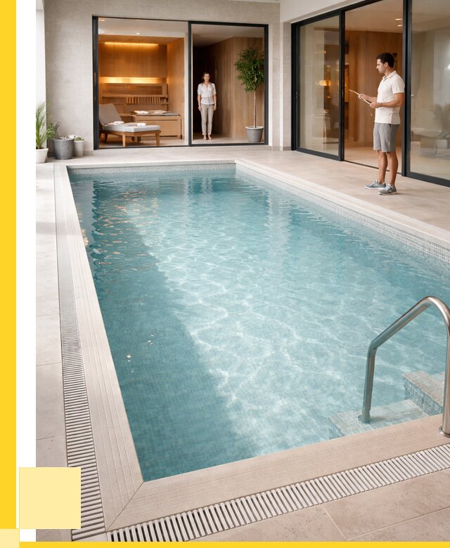 Отделка бассейна пленкой ПВХ в Березниках от 3605 р. - ЭриданБрз