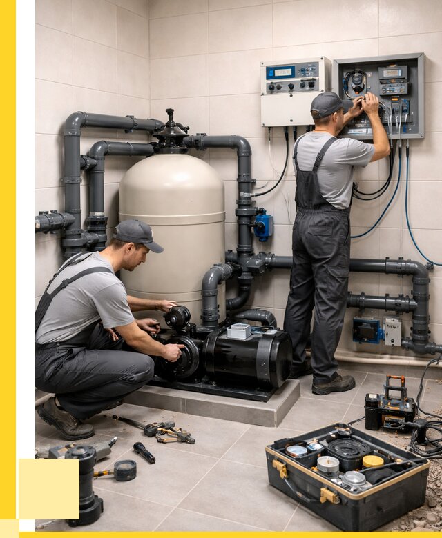 Монтаж оборудования для бассейнов в Березниках от 41196 р. | ЭриданБрз