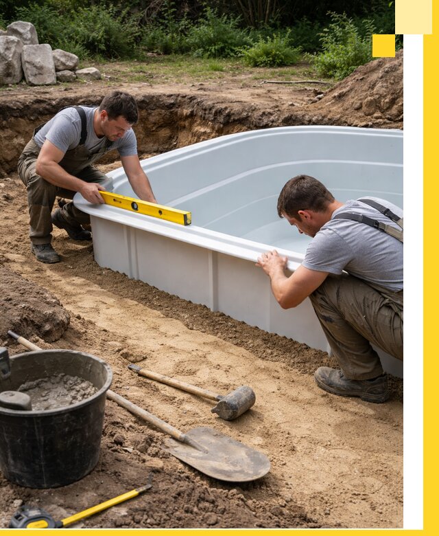 Производство и установка пластиковых бассейнов в Березниках под ключ