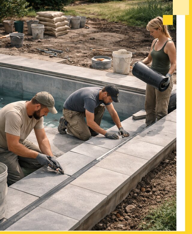 Строительство и монтаж уличных бассейнов под ключ в Березниках