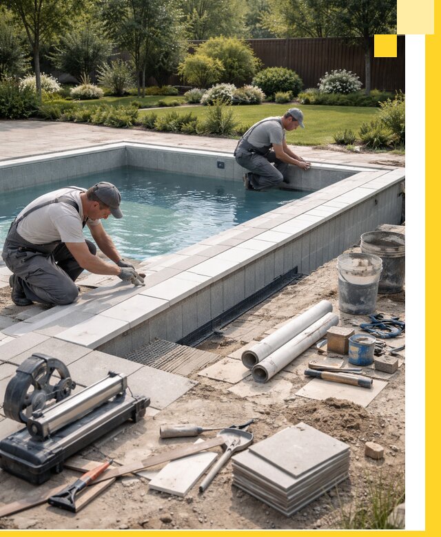 Строительство открытых бассейнов под ключ в Березниках профессионально