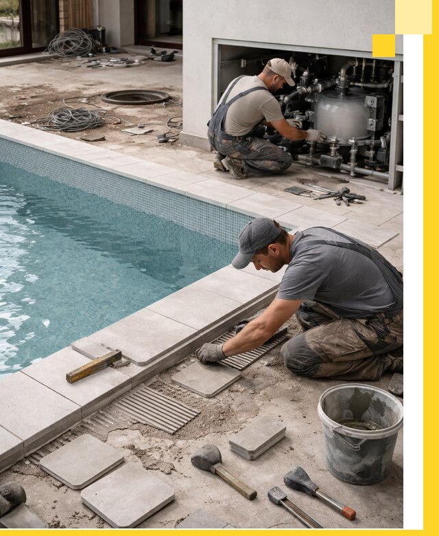 Строительство и монтаж бассейнов в коттедже в Березниках