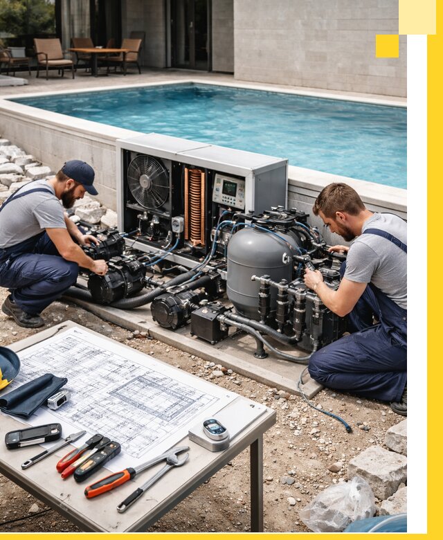 Проектирование и монтаж бассейнов с подогревом в Березниках