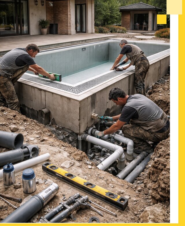 Строительство переливных бассейнов в Березниках под ключ