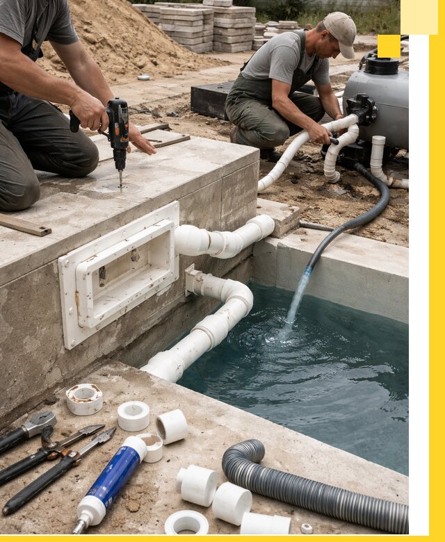 Строительство скиммерных бассейнов под ключ в Березниках