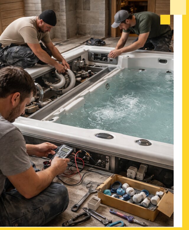 Гидромассажные бассейны под ключ в Березниках, дизайн и монтаж