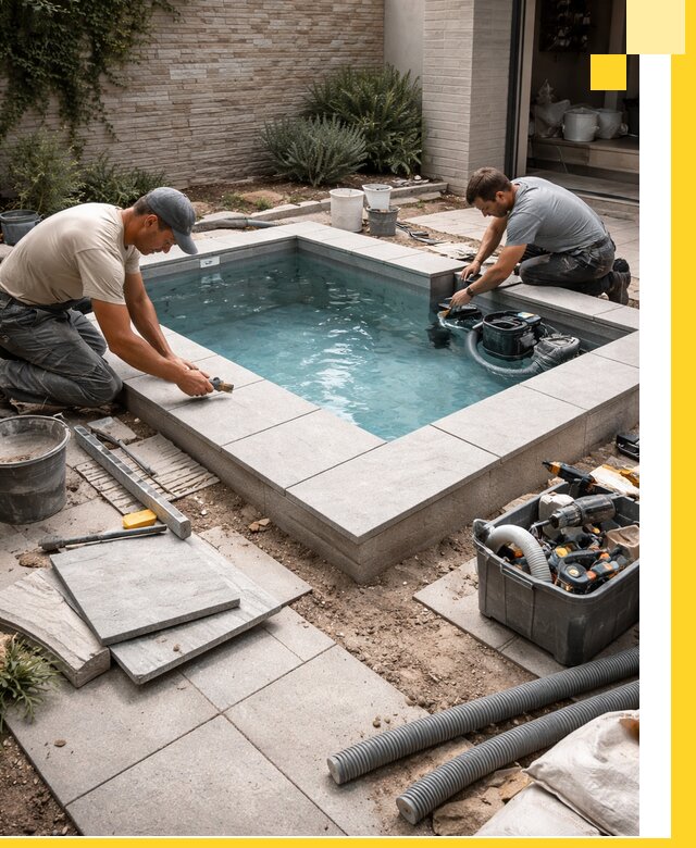 Мини бассейны под ключ в Березниках, дизайн и установка