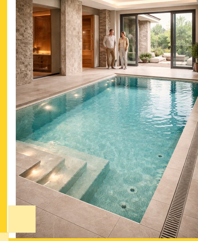 Бассейн во дворе в Березниках: проект, отделка от 1235880 р. | ЭриданБрз