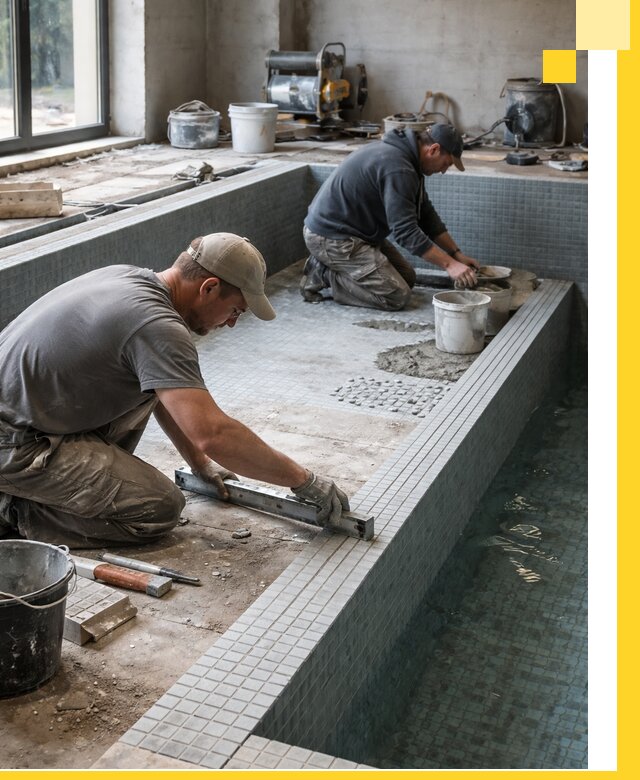 Строительство бассейна в частном доме в Березниках под ключ