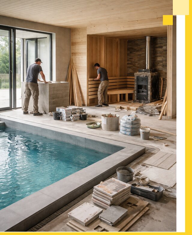 Проектирование и строительство бань с бассейном в Березниках