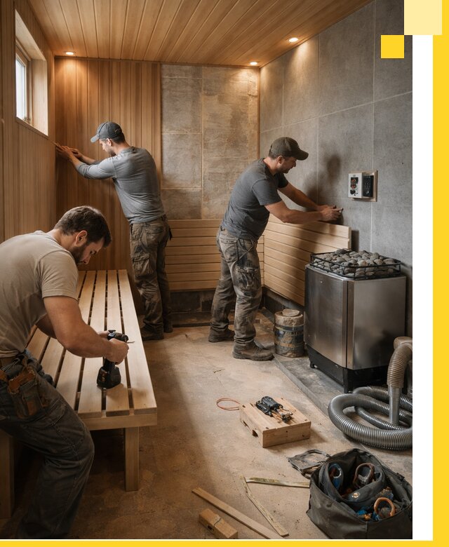 Сауны под ключ в Березниках, проектирование, строительство, отделка