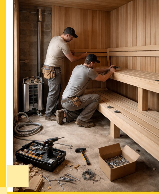 Монтаж саун под ключ в Березниках от 123588 р. | ЭриданБрз