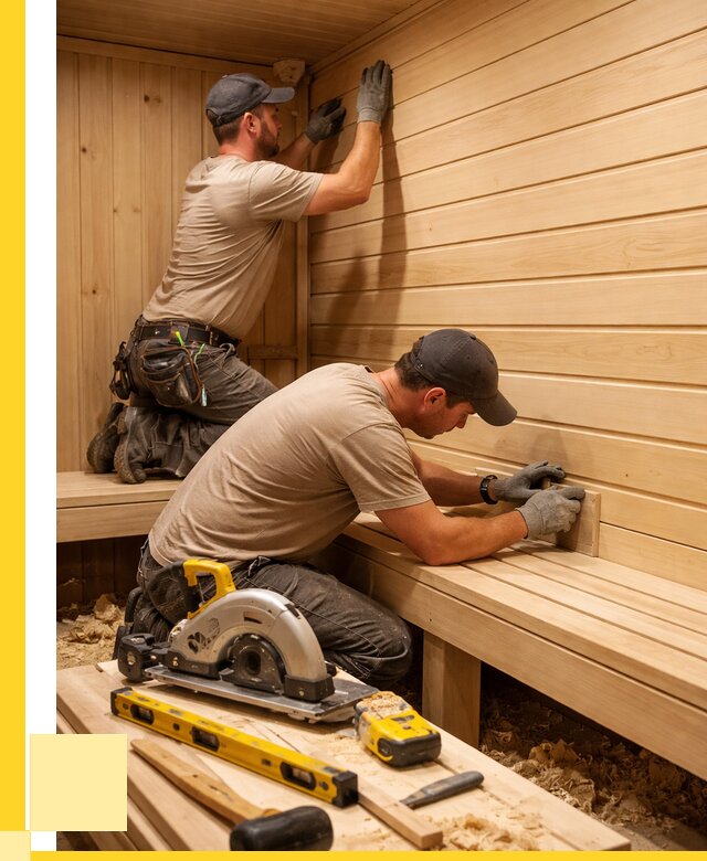 Обшивка саун вагонкой в Березниках от 2575 р. | ЭриданБрз