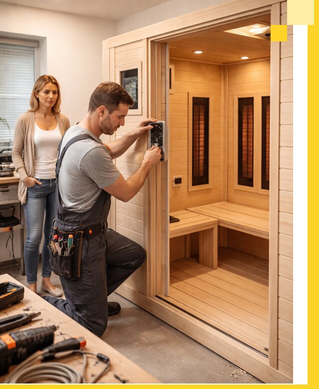 Инфракрасные сауны под ключ в Березниках продажа и установка