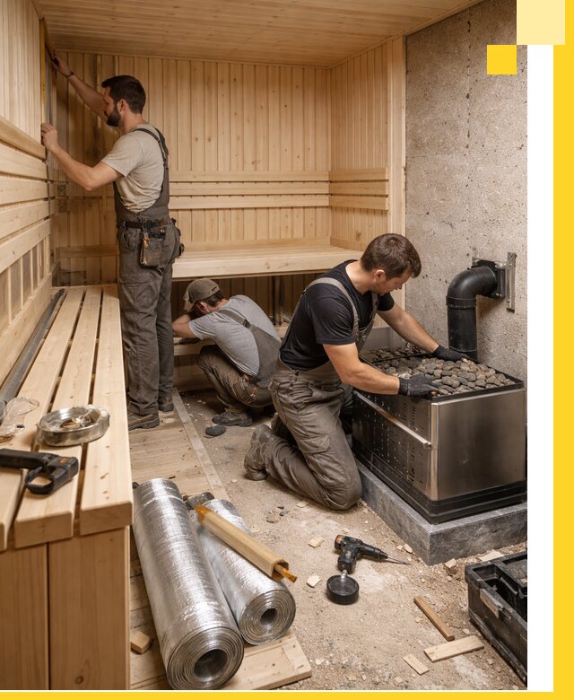 Индивидуальные сауны на заказ в Березниках под ключ, проект и монтаж