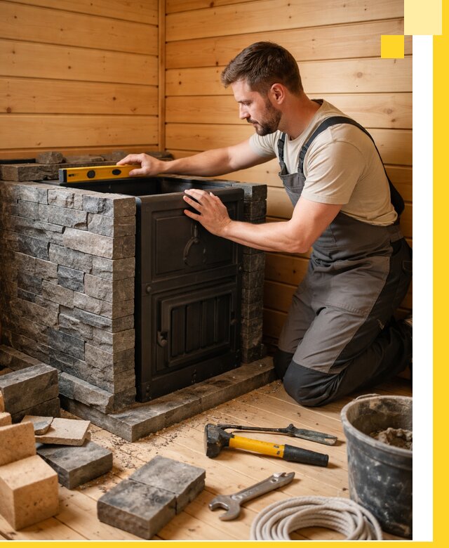 Производство и установка печей для саун под ключ в Березниках