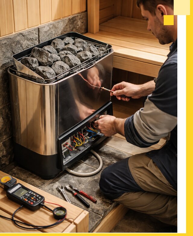 Продажа и установка электрокаменок для саун в Березниках