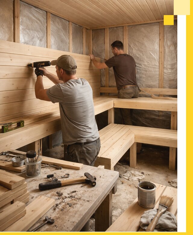 Профессиональная отделка бань и саун под ключ в Березниках