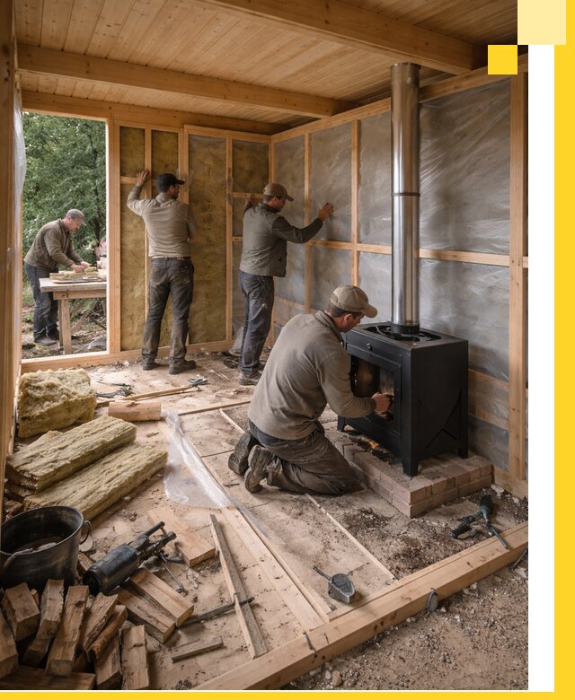 Профессиональный монтаж бань под ключ в Березниках для дома