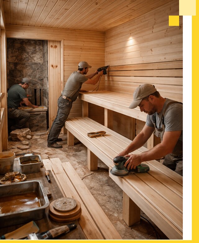 Профессиональная отделка бань в Березниках под ключ, с гарантией