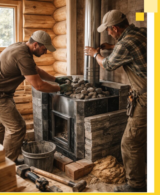 Строительство и отделка русских бань под ключ в Березниках