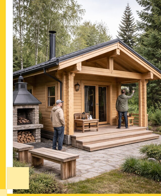 Деревянные бани под ключ в Березниках от 463455 р. | ЭриданБрз