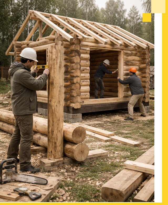 Строительство бань для дачи под ключ в Березниках с доставкой и монтажом