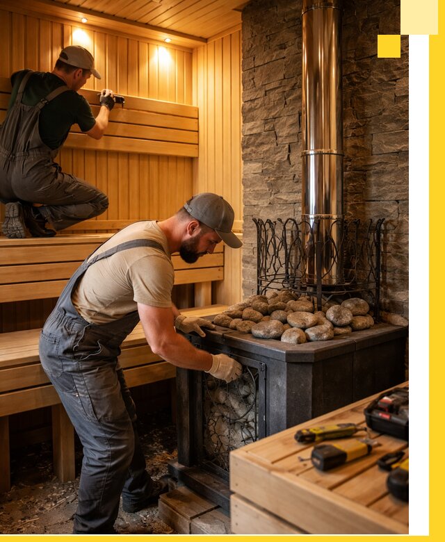 Комплексный дизайн бань, саун и зон отдыха в Березниках