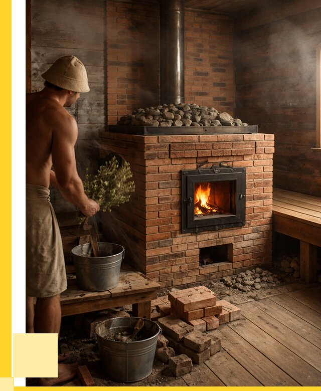 Кирпичные банные печи в Березниках от 92691 р. | ЭриданБрз