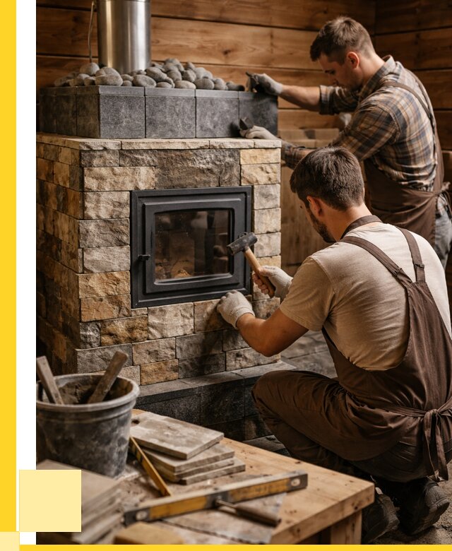 Облицовка банной печи в Березниках от 15449 р. | ЭриданБрз