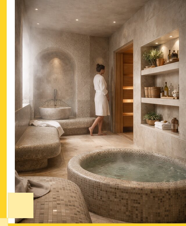 Строительство бани с хамамом в Березниках от 772425 р. | ЭриданБрз