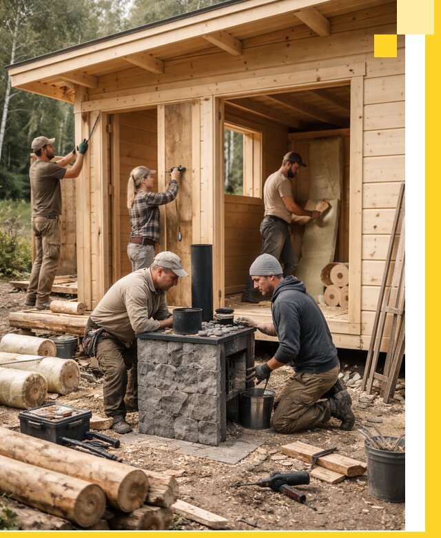 Купить баню под ключ в Березниках строительство монтаж отделка