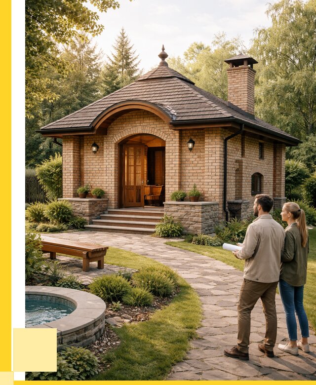 Проект кирпичной бани в Березниках от 30897 р. | ЭриданБрз